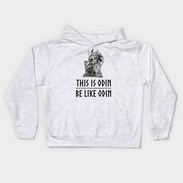 Anti-Communist SJW - Odin Is Not A Pussy - Viking Mythology Kids Hoodie by Styr Designs